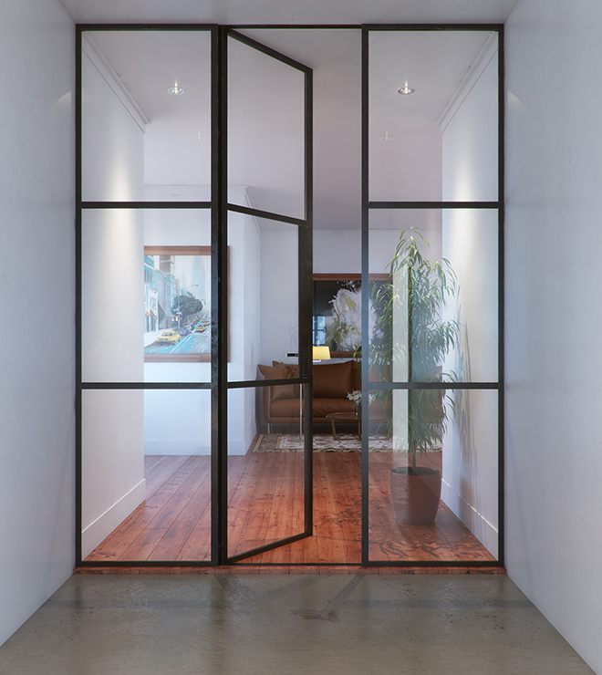 custom glass doors